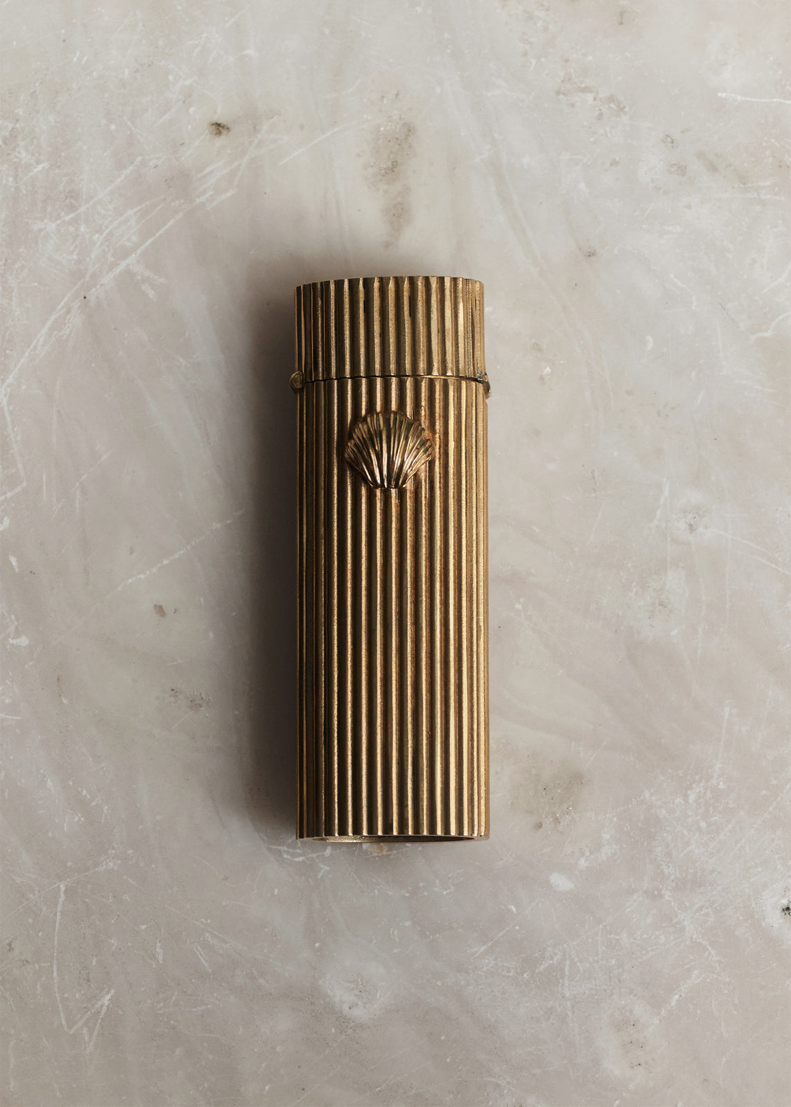 SHELL LIGHTER CASE in Gold image 2