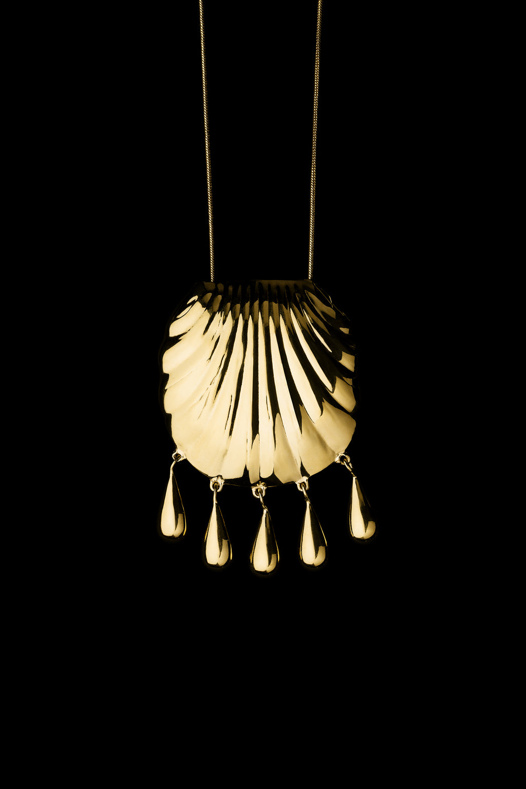 PETRA SHELL NECKLACE GOLD image 4