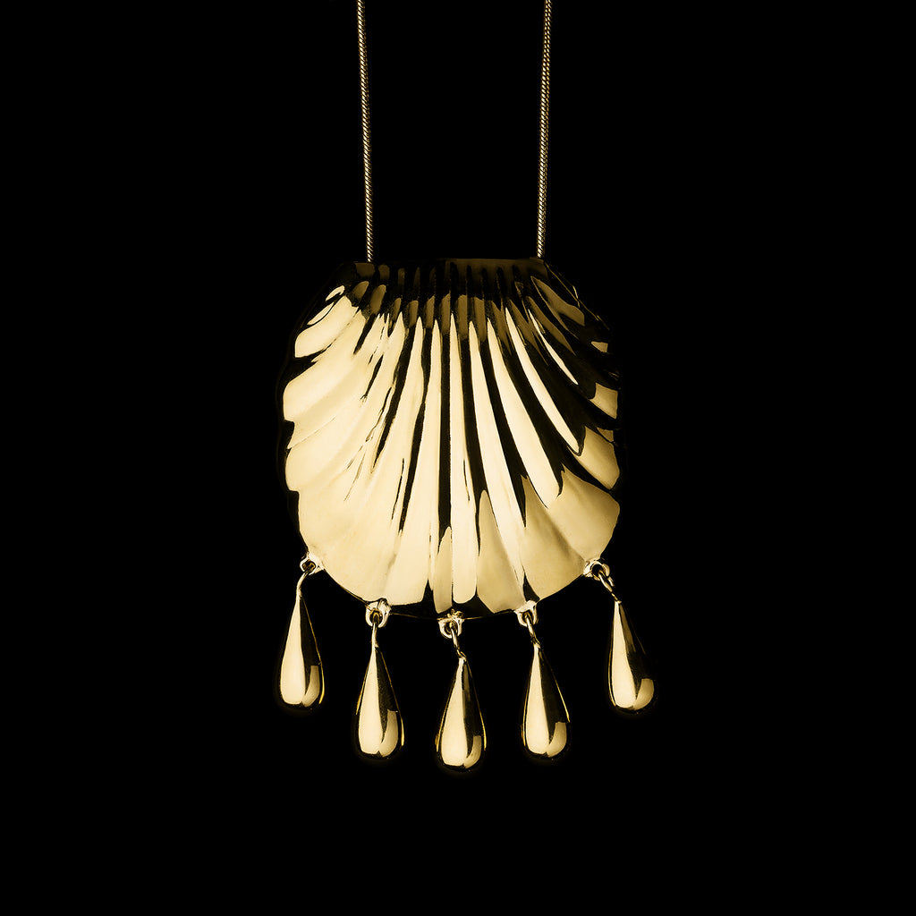 PETRA SHELL NECKLACE GOLD image 4