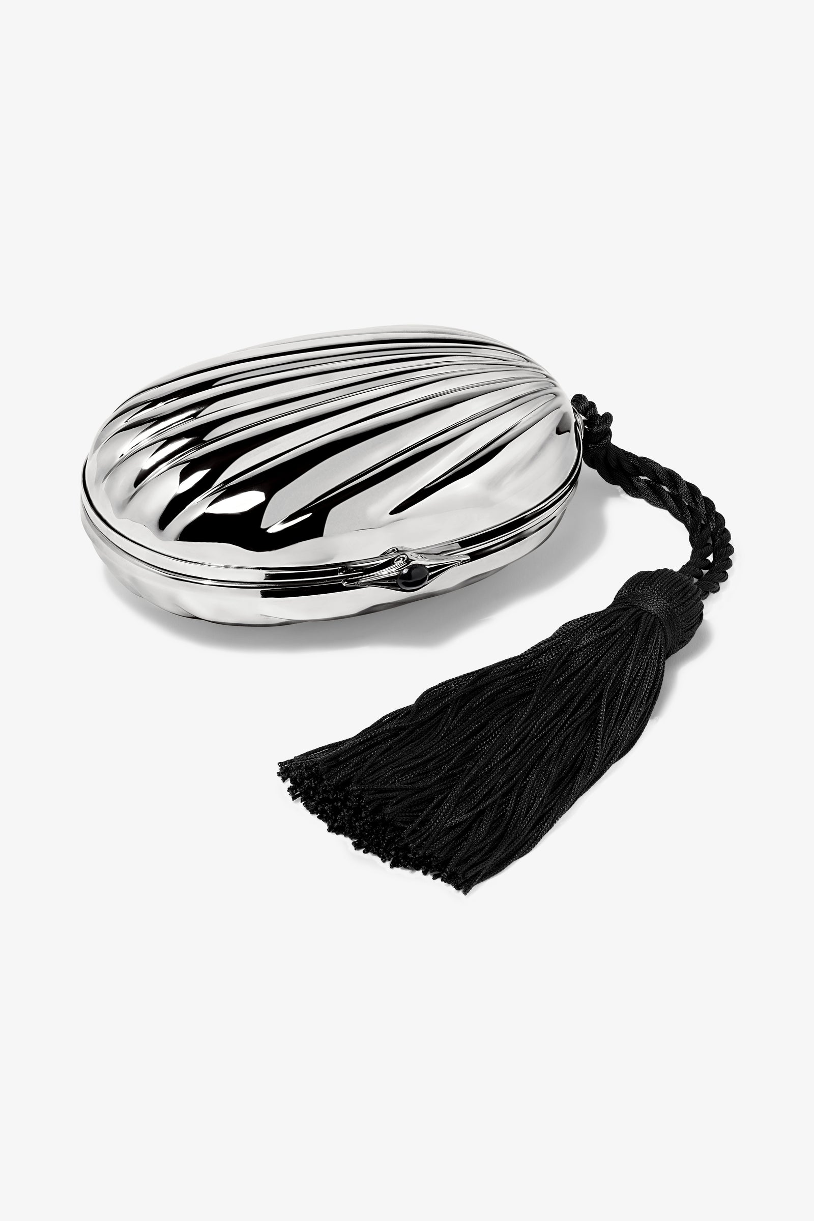 Petra Tassel Clutch in Silver image 4