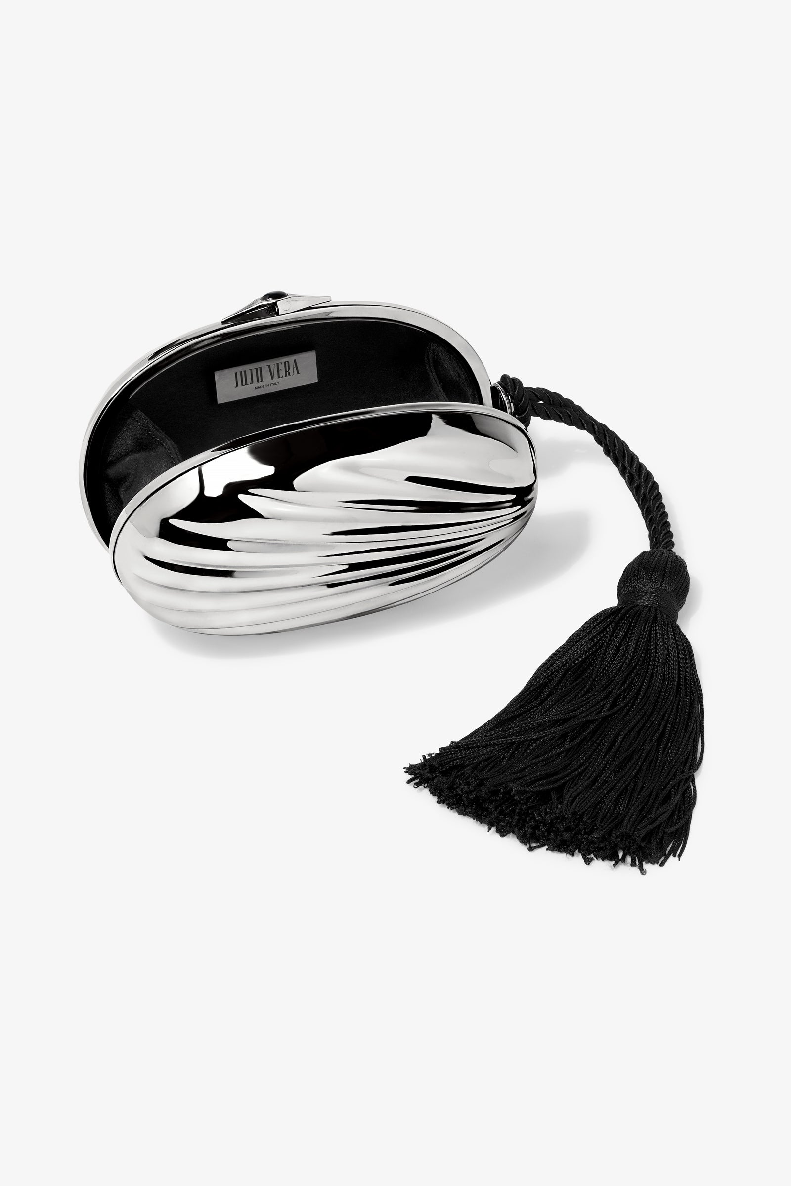 Petra Tassel Clutch in Silver image 2