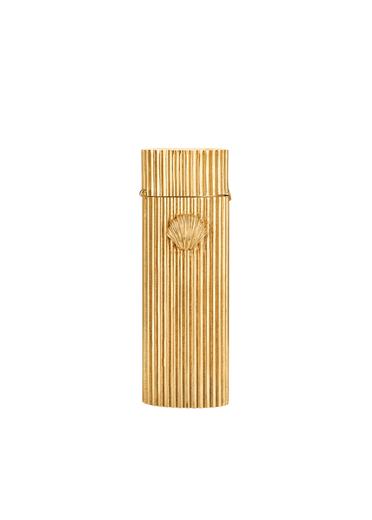 SHELL LIGHTER CASE in Gold