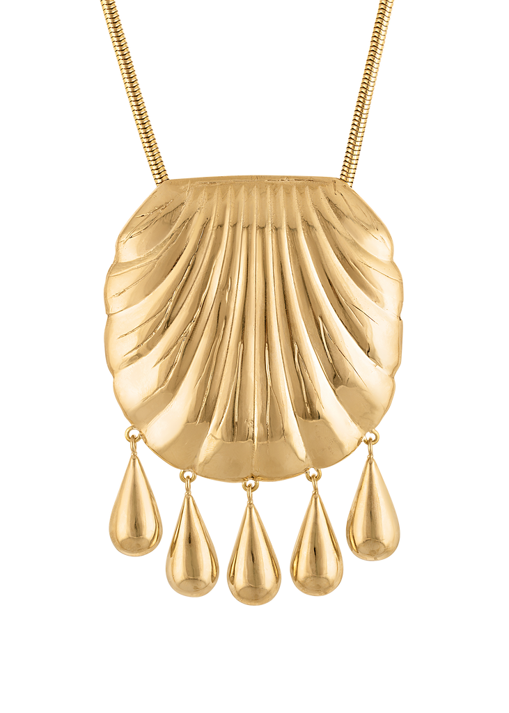 PETRA SHELL NECKLACE GOLD featured image
