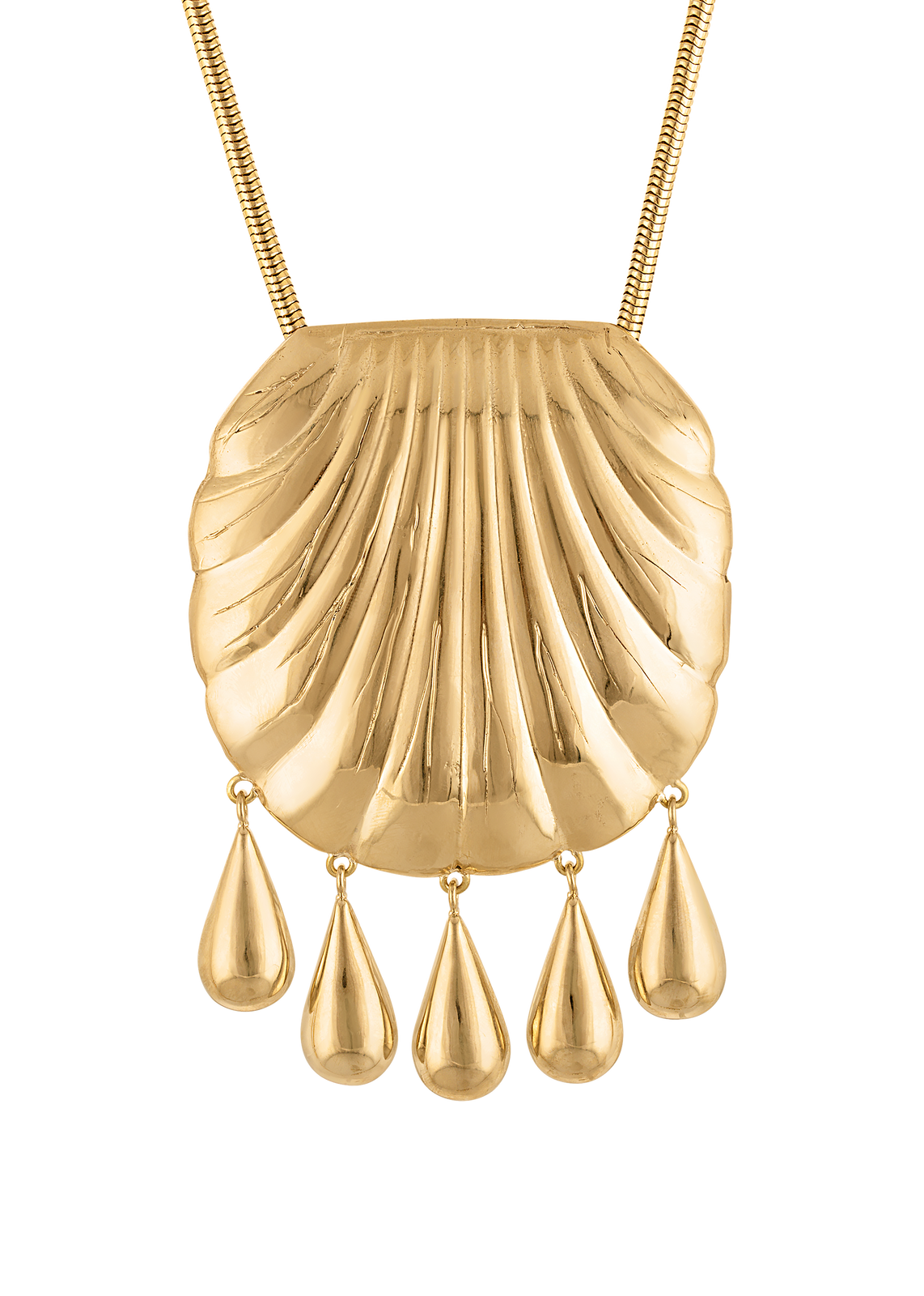 PETRA SHELL NECKLACE GOLD featured image