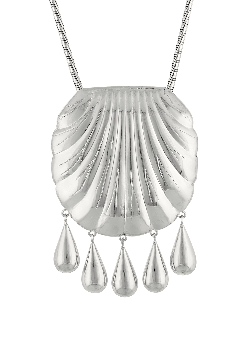 PETRA SHELL NECKLACE in Solid Sterling Silver