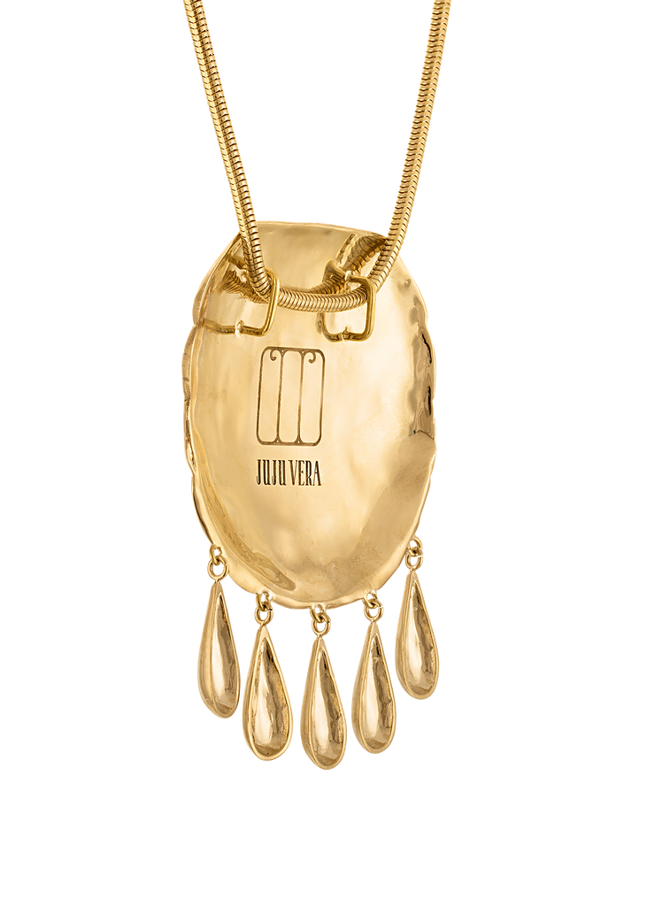PETRA SHELL NECKLACE GOLD image 4
