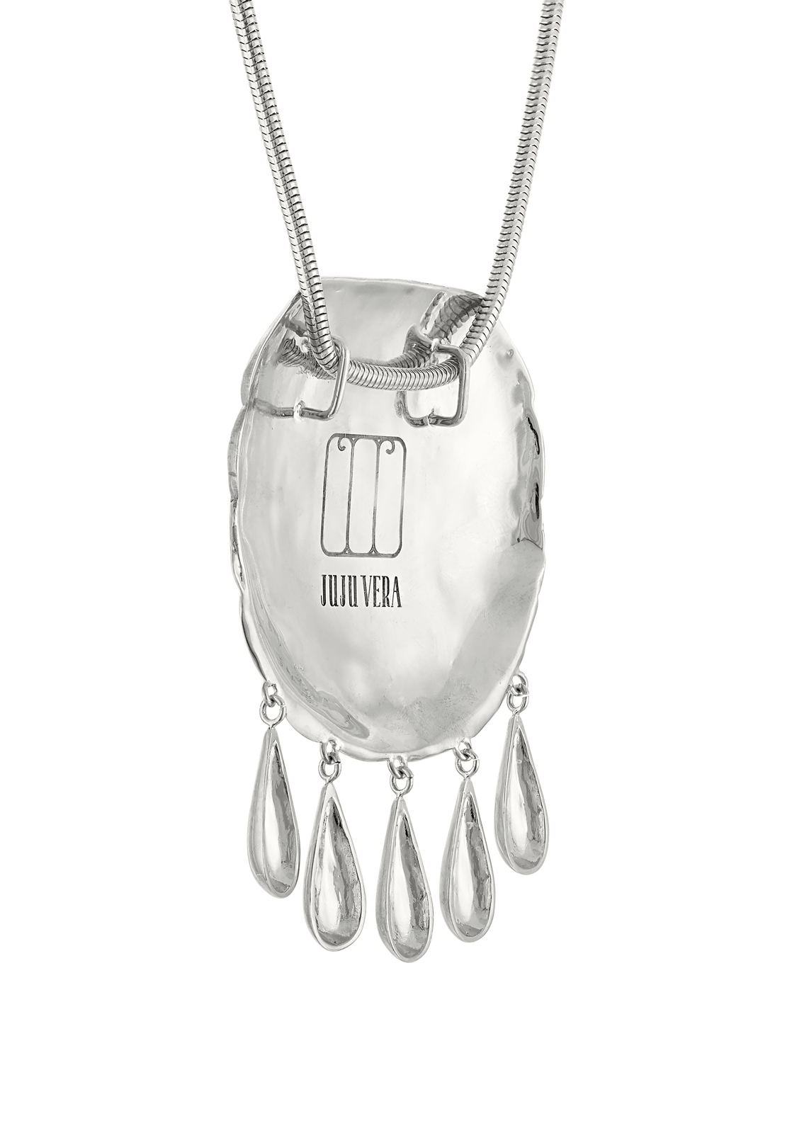 PETRA SHELL NECKLACE SILVER image 10