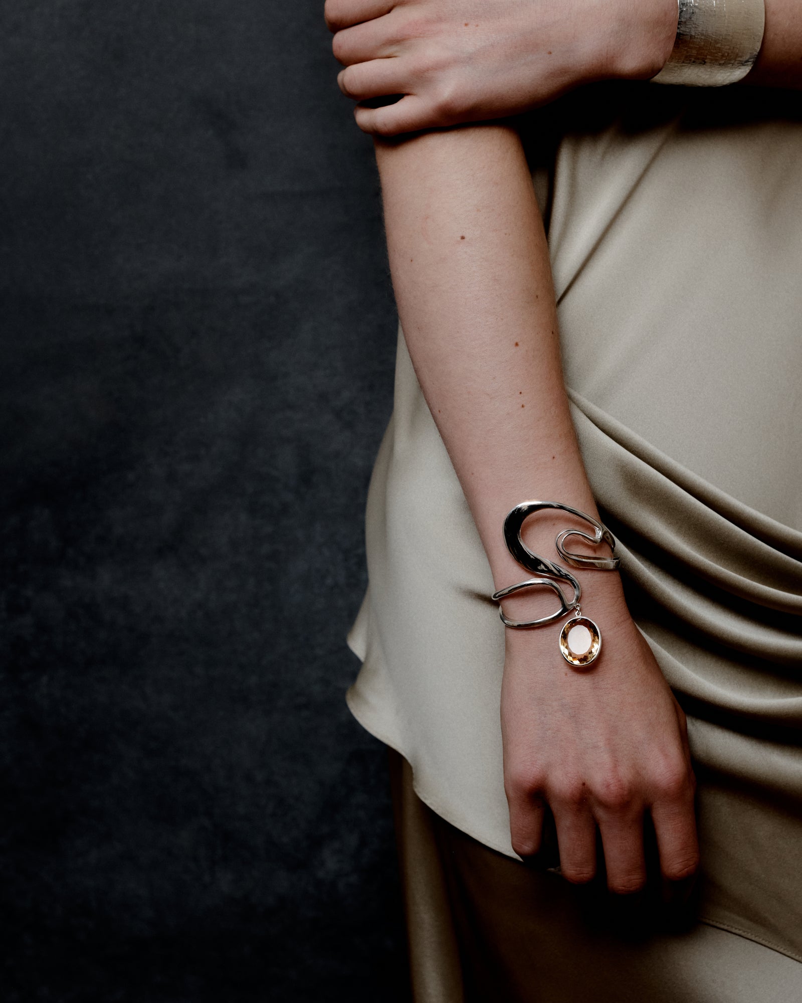 Lula Citrine Dangle Cuff image 2