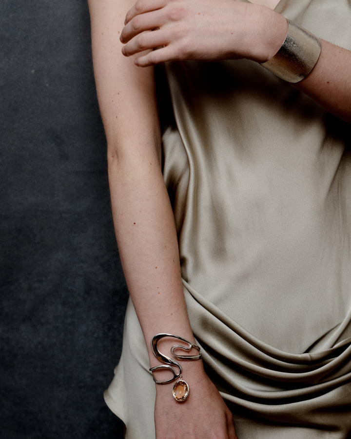 Lula Citrine Dangle Cuff