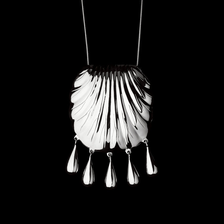 PETRA SHELL NECKLACE SILVER