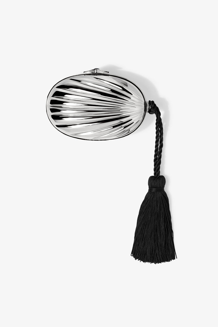 Petra Tassel Clutch in Silver