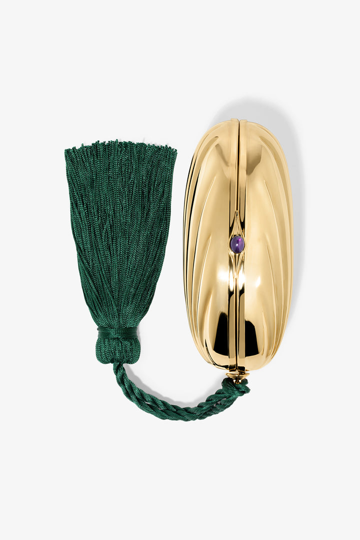 Petra Tassel Clutch in Gold
