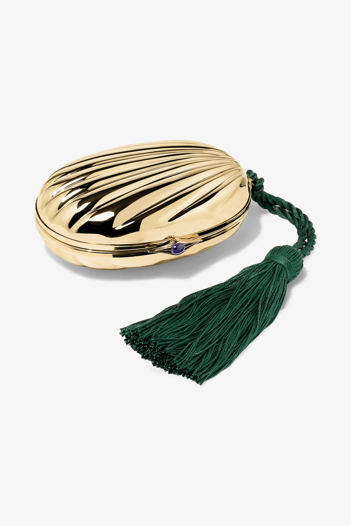 Petra Tassel Clutch in Gold
