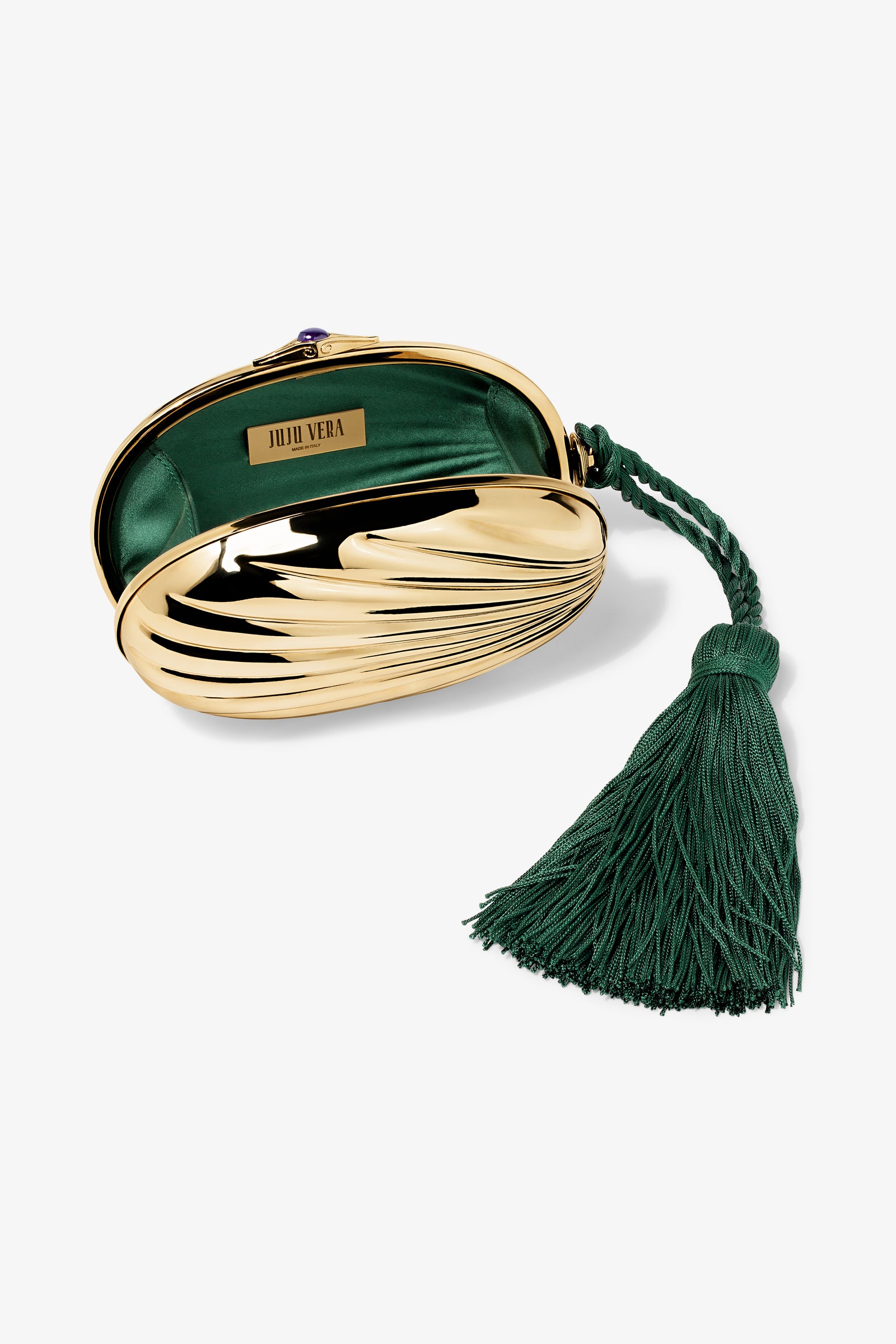 Petra Tassel Clutch in Gold image 2