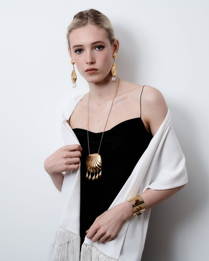 PETRA SHELL NECKLACE GOLD