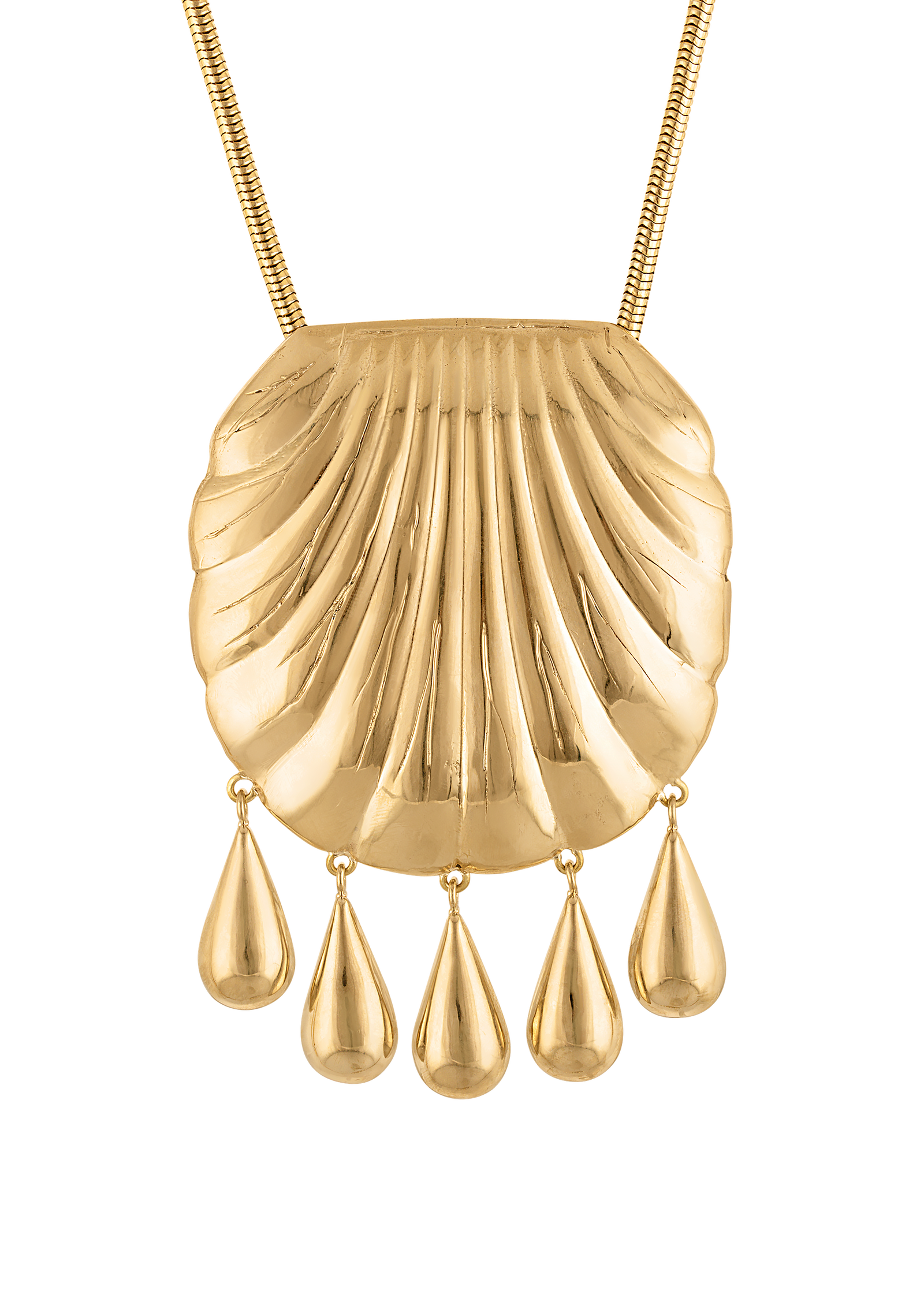 PETRA SHELL NECKLACE GOLD featured image