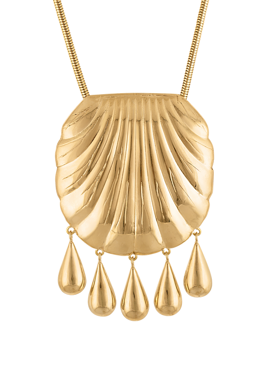 PETRA SHELL NECKLACE GOLD