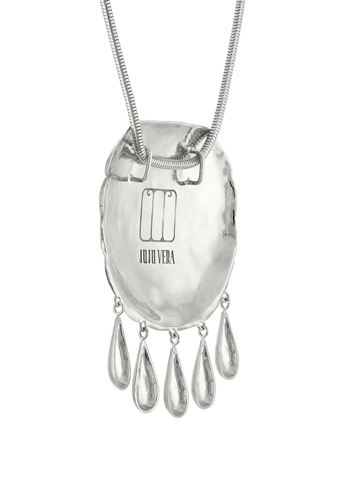 PETRA SHELL NECKLACE SILVER