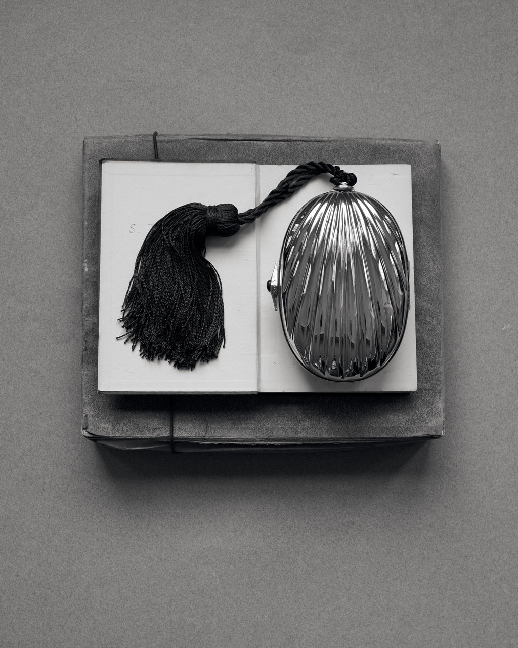 Petra Tassel Clutch in Silver image 11